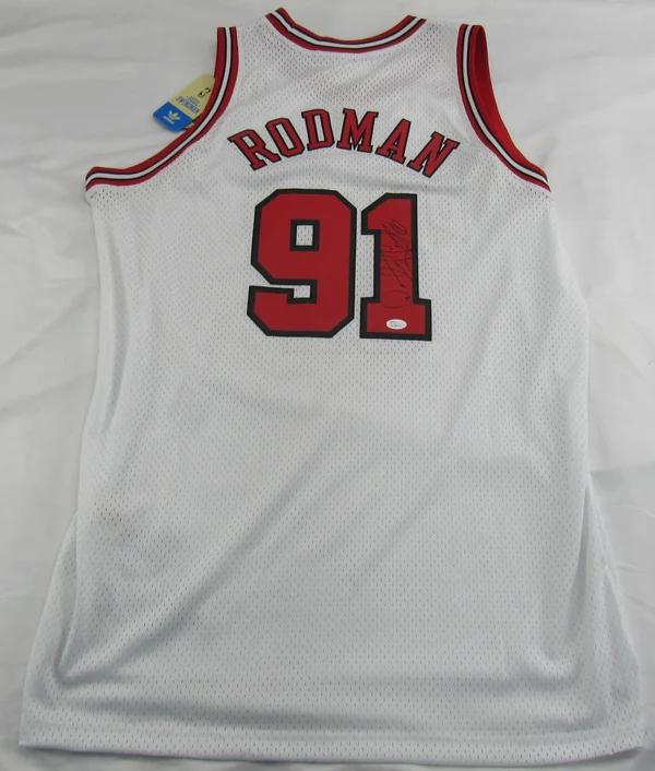 Dennis Rodman Signed Bulls Adidas Authentic Jersey (JSA) at PristineAuction.com Dennis Rodman Signed Bulls Adidas Authentic Jersey (JSA) at PristineAuction.com