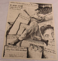 Joe DiMaggio Signed Yankees 23x28 Poster (JSA) at PristineAuction.com