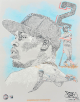 "Jazz Chisholm Jr. - Miami Marlins" LE 16x20 Photo Print Signed by Artist Maz Adam (Fanatics) at PristineAuction.com