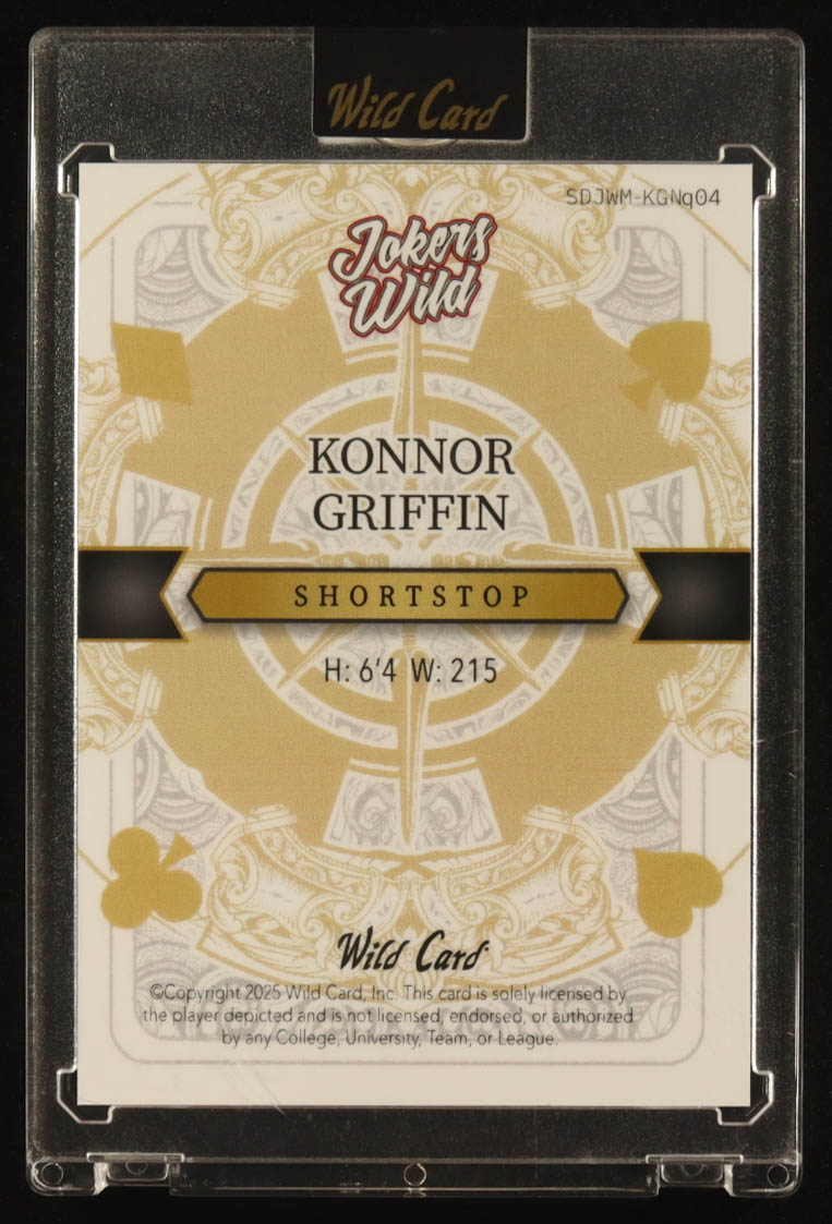 Konnor Griffin 2025 Wild Card Jokers Wild Kaleidoscope #SDJWMKGNq04 #1/1 RC at PristineAuction.com Konnor Griffin 2025 Wild Card Jokers Wild Kaleidoscope #SDJWMKGNq04 #1/1 RC at PristineAuction.com