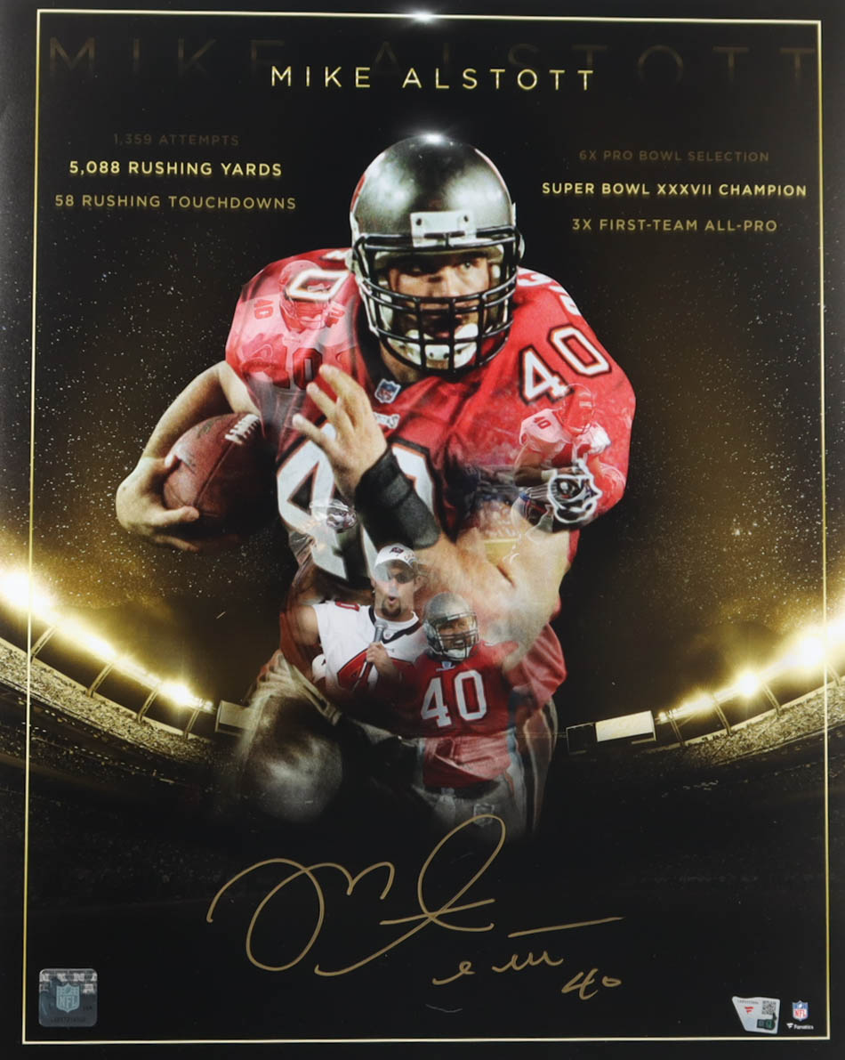 Mike Alstott Signed Buccaneers 16x20 Photo (Fanatics) at PristineAuction.com Mike Alstott Signed Buccaneers 16x20 Photo (Fanatics) at PristineAuction.com