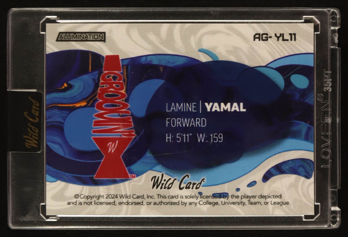 Lamine Yamal 2024 Wild Card Alumination Groovin Disco #AGLY11 #9/15 RC at PristineAuction.com Lamine Yamal 2024 Wild Card Alumination Groovin Disco #AGLY11 #9/15 RC at PristineAuction.com