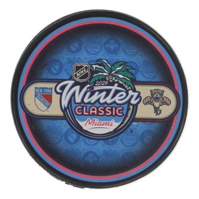2026 Winter Classic Miami Logo Hockey Puck at PristineAuction.com 2026 Winter Classic Miami Logo Hockey Puck at PristineAuction.com