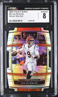 Joe Burrow 2021 Panini Select Silver Die-Cut #9 (CGC 8) at PristineAuction.com