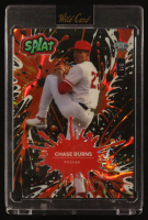 Chase Burns 2024 Wild Card Splat Orange Lava #SBORA01CB #1/8 RC at PristineAuction.com