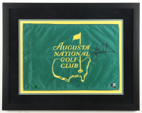 Tiger Woods Signed Custom Framed Augusta National Golf Club Pin Flag (Beckett & UDA) at PristineAuction.com