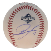 Roki Sasaki Signed 2025 World Series Logo OML Baseball (MLB & Fanatics) at PristineAuction.com