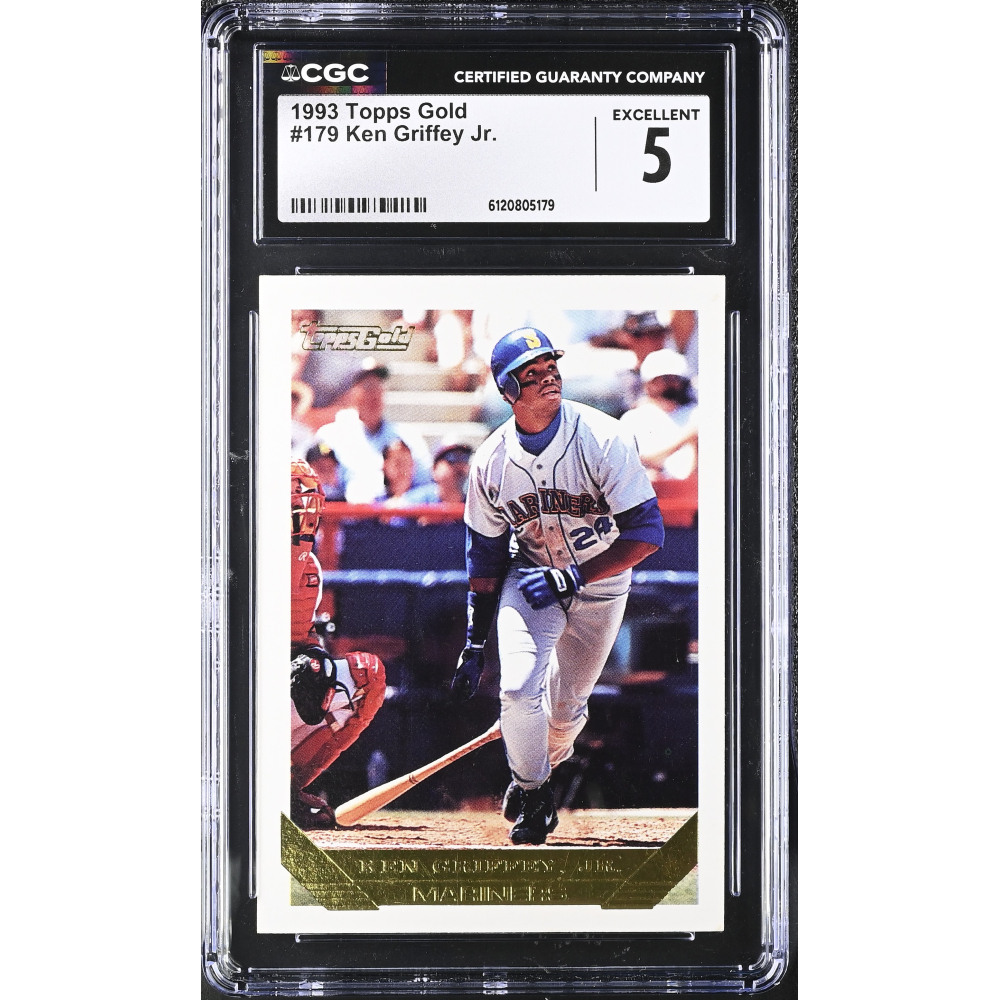Ken Griffey Jr. 1993 Topps Gold #179 (CGC 5) at PristineAuction.com