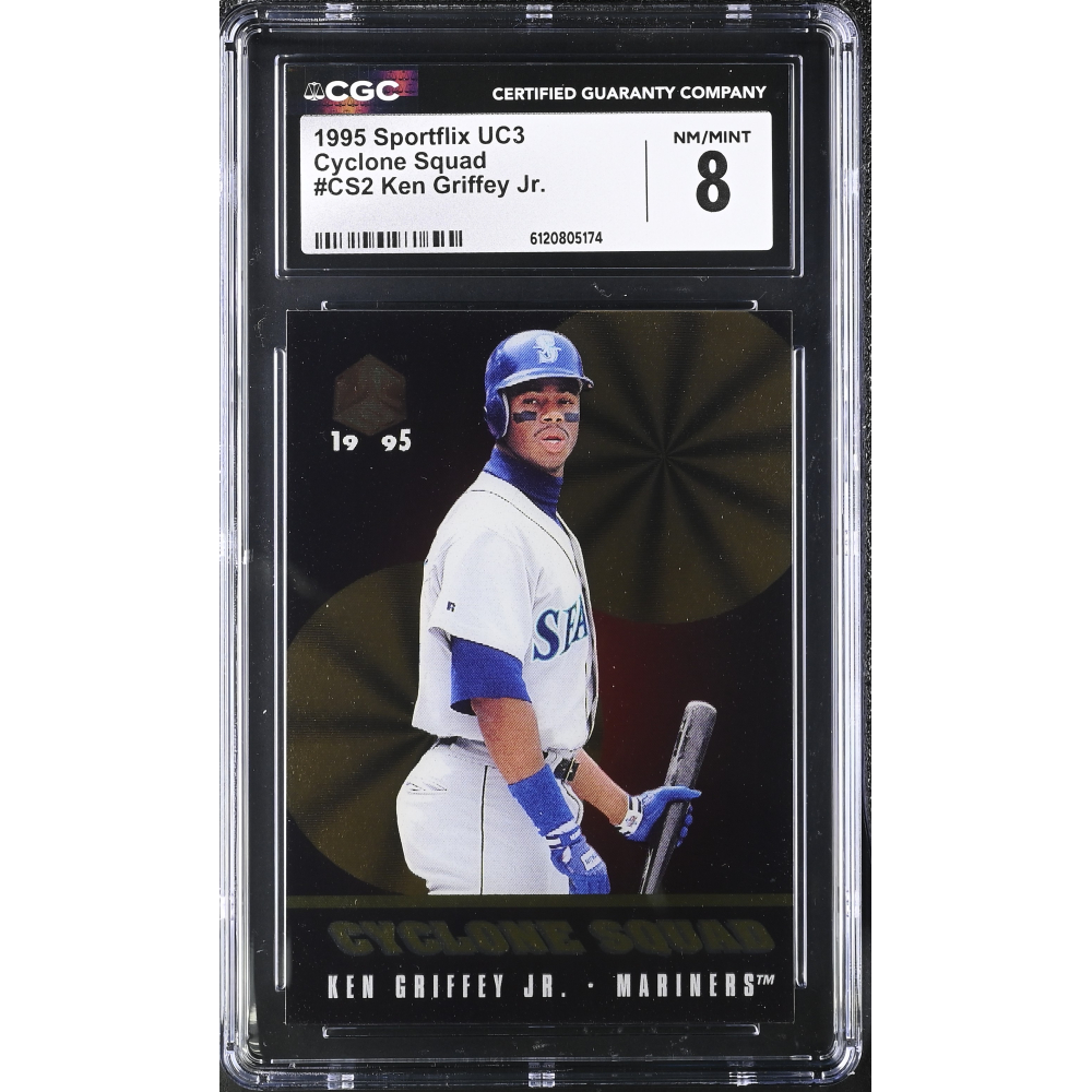 Ken Griffey Jr. 1995 Sportflix UC3 Cyclone Squad #CS2 (CGC 8) at PristineAuction.com