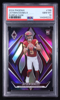 Jayden Daniels 2024 Panini Phoenix Purple Fade #198 RC (PSA 10) at PristineAuction.com