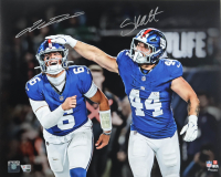 Jaxson Dart & Cam Skattebo Signed Giants 16x20 Photo (Fanatics) at PristineAuction.com