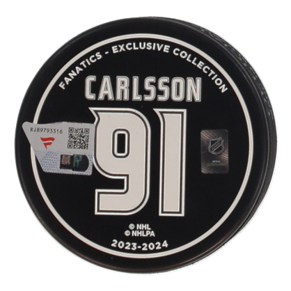 Leo Carlsson Signed LE Ducks First NHL Hat Trick Commemorative Hockey Puck (Fanatics) at PristineAuction.com Leo Carlsson Signed LE Ducks First NHL Hat Trick Commemorative Hockey Puck (Fanatics) at PristineAuction.com