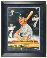 Mickey Mantle Signed Yankees Custom Framed Art Print Display (Beckett) at PristineAuction.com