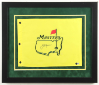 Jack Nicklaus Signed Custom Framed Masters Tournament Pin Flag (Beckett) at PristineAuction.com