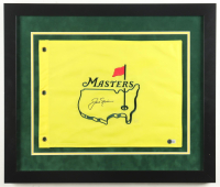 Jack Nicklaus Signed Custom Framed Masters Tournament Pin Flag (Beckett) at PristineAuction.com