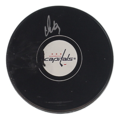 Alexander Ovechkin Signed Capitals Logo Hockey Puck (Fanatics) at PristineAuction.com Alexander Ovechkin Signed Capitals Logo Hockey Puck (Fanatics) at PristineAuction.com