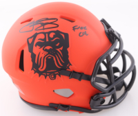 Johnny Manziel Signed Browns Rave Alternate Speed Mini Helmet Inscribed "F*** Cle" (Beckett) at PristineAuction.com