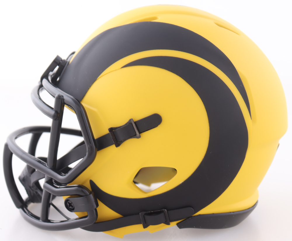 Aaron Donald Signed Rams Rave Alternate Speed Mini Helmet (Beckett) at PristineAuction.com Aaron Donald Signed Rams Rave Alternate Speed Mini Helmet (Beckett) at PristineAuction.com