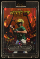 Jacob Wilson 2025 Wild Card Monster Hunt Haunted Hits Orange Lava #HHCAJW #4/4 RC at PristineAuction.com