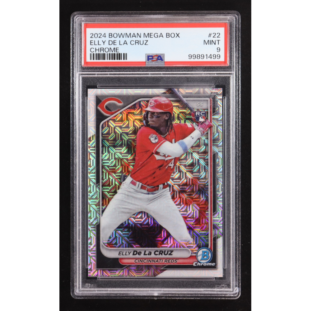 Elly De La Cruz 2024 Bowman Chrome Mega Box #22 RC (PSA 9) at PristineAuction.com