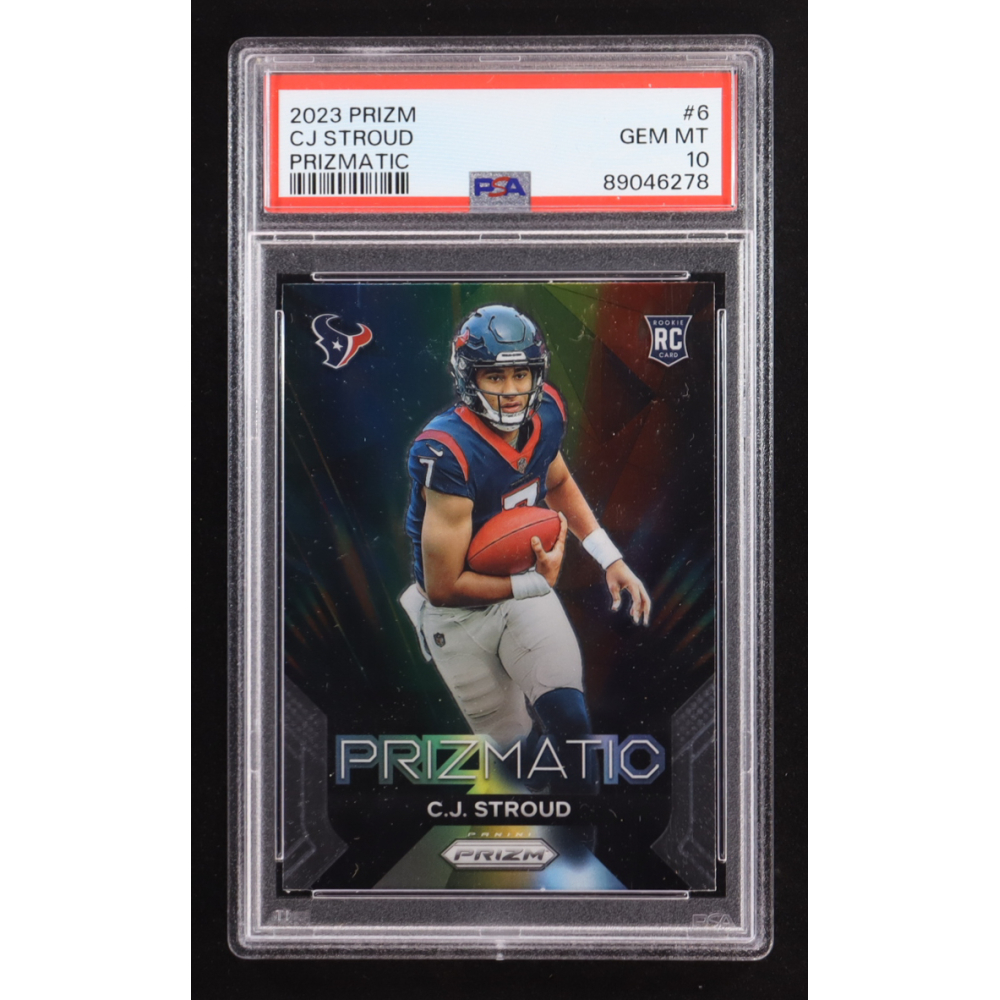 CJ Stroud 2023 Panini Prizm Prizmatic #6 RC (PSA 10) at PristineAuction.com