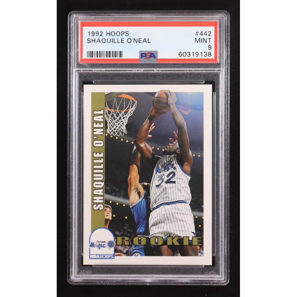 Shaquille O'Neal 1992 NBA Hoops #442 RC (PSA 9) at PristineAuction.com