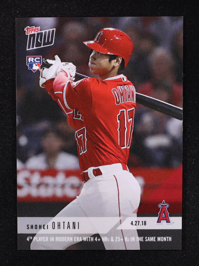 Shohei Ohtani 2018 Topps Now #136 RC at PristineAuction.com Shohei Ohtani 2018 Topps Now #136 RC at PristineAuction.com