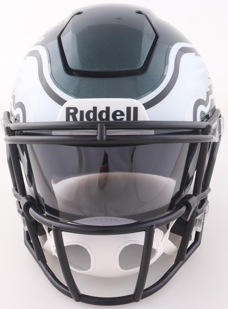 Andrew Mukuba Signed Eagles Mid-Size SpeedFlex Helmet With Visor Inscribed "Fly Eagles Fly!" (JSA) at PristineAuction.com Andrew Mukuba Signed Eagles Mid-Size SpeedFlex Helmet With Visor Inscribed "Fly Eagles Fly!" (JSA) at PristineAuction.com