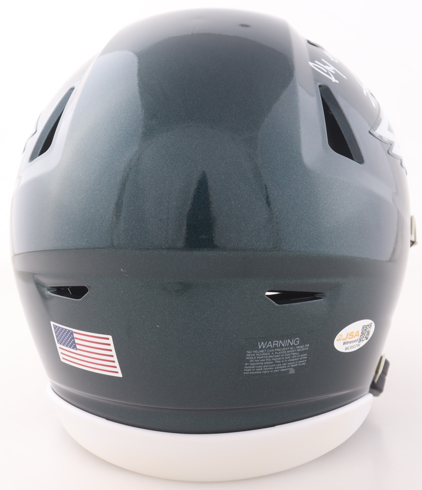 Andrew Mukuba Signed Eagles Mid-Size SpeedFlex Helmet With Visor Inscribed "Fly Eagles Fly!" (JSA) at PristineAuction.com Andrew Mukuba Signed Eagles Mid-Size SpeedFlex Helmet With Visor Inscribed "Fly Eagles Fly!" (JSA) at PristineAuction.com