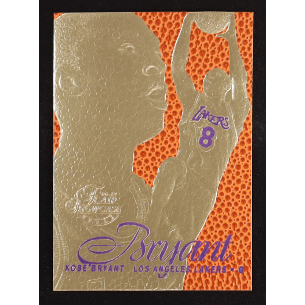 Kobe Bryant 1996-97 Fleer Flair Showcase Legacy Feel the Game Purple 23KT Gold RC at PristineAuction.com