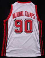1989-1990 UNLV Runnin' Rebels Championship Team Signed Jersey By (4) With Larry Johnson, Stacy Augmon, Anderson Hunt & Moses Scurry (Beckett) at PristineAuction.com