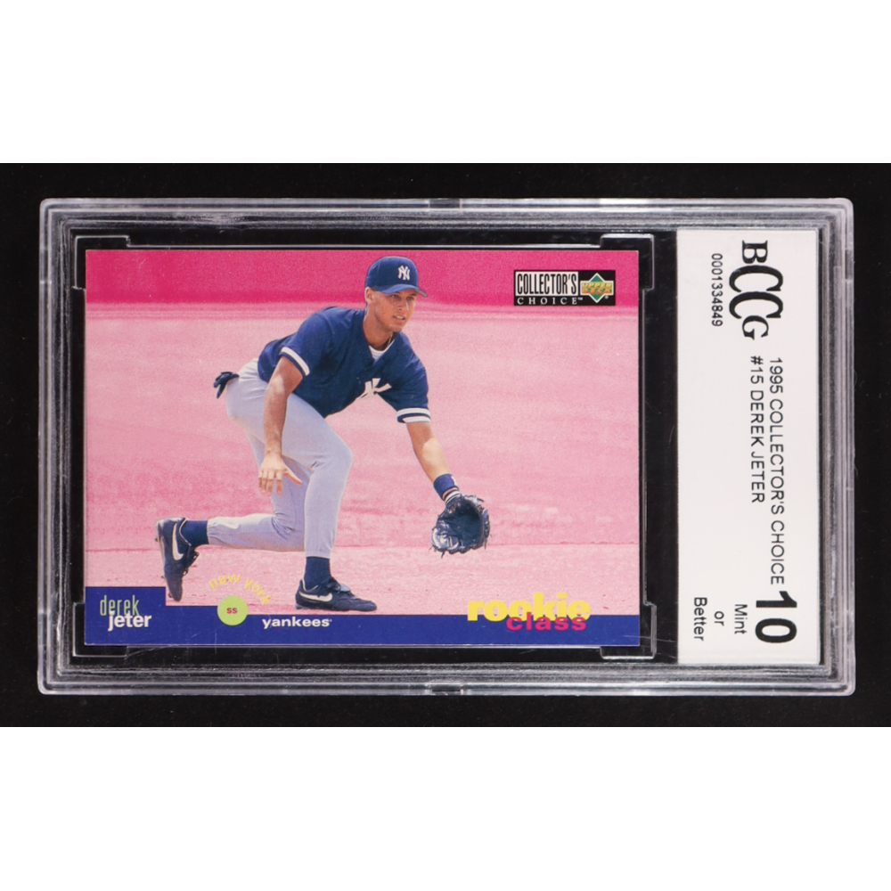 Derek Jeter 1995 Upper Deck Collector's Choice Rookie Class #15 RC (BCCG 10) at PristineAuction.com