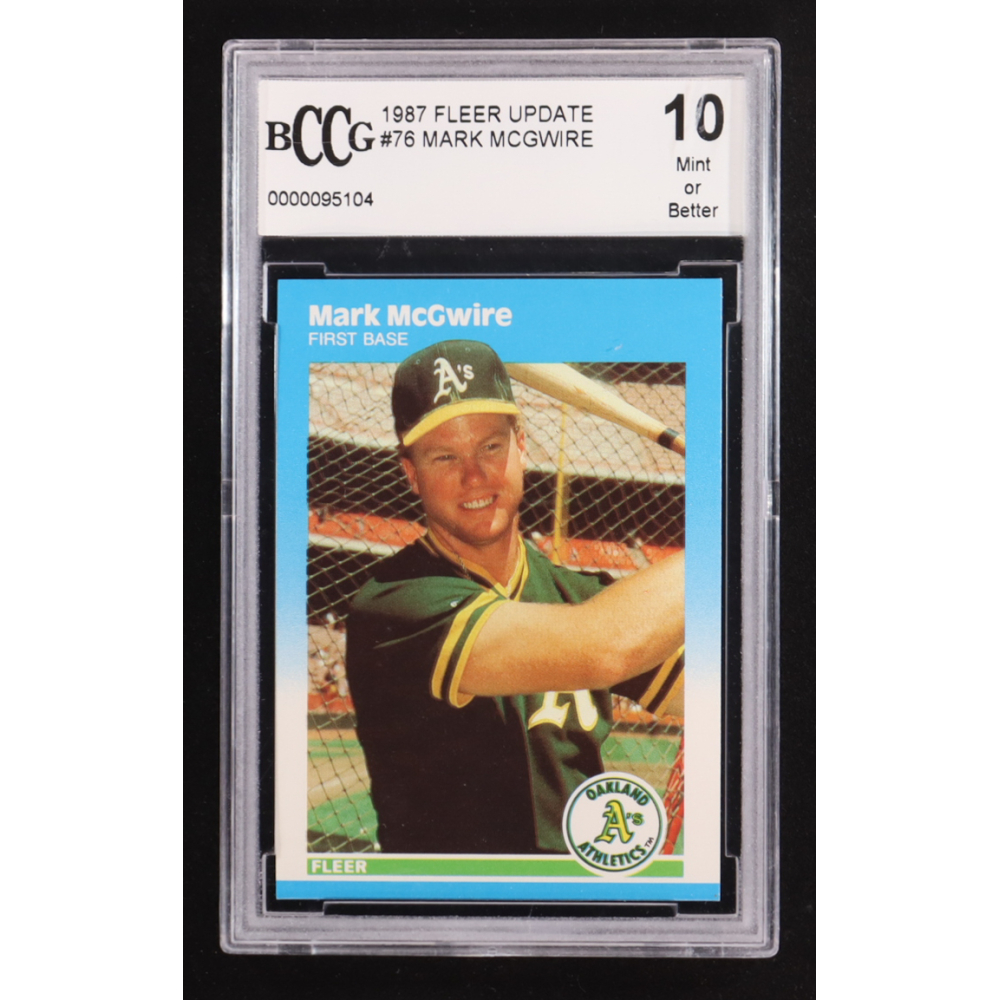 Mark Mcgwire 1987 Fleer Update #U-76 RC (BCCG 10) at PristineAuction.com