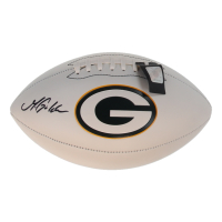 Matthew Golden Signed Packers Logo Football (Fanatics) at PristineAuction.com