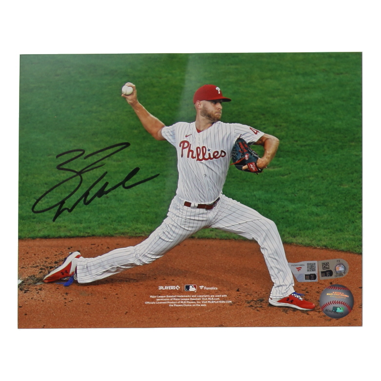 Zack Wheeler Signed Phillies 8x10 Photo (Fanatics & MLB) at PristineAuction.com Zack Wheeler Signed Phillies 8x10 Photo (Fanatics & MLB) at PristineAuction.com