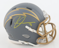 Derwin James Signed Chargers Slate Alternate Speed Mini Helmet (Beckett) at PristineAuction.com