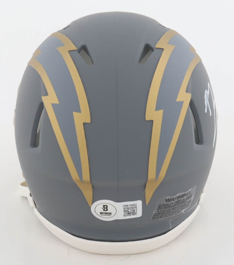 Derwin James Signed Chargers Slate Alternate Speed Mini Helmet (Beckett) at PristineAuction.com Derwin James Signed Chargers Slate Alternate Speed Mini Helmet (Beckett) at PristineAuction.com