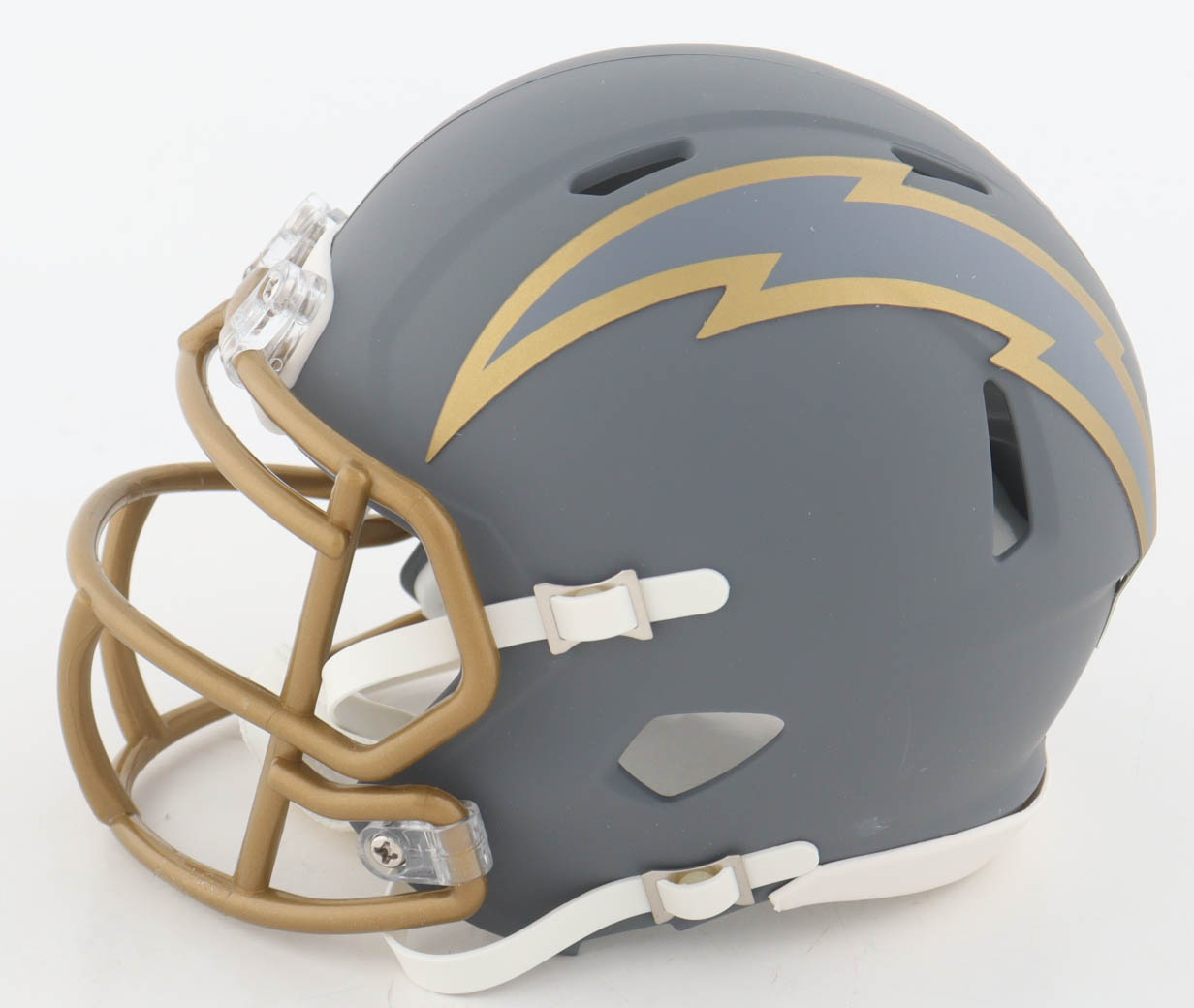 Derwin James Signed Chargers Slate Alternate Speed Mini Helmet (Beckett) at PristineAuction.com Derwin James Signed Chargers Slate Alternate Speed Mini Helmet (Beckett) at PristineAuction.com