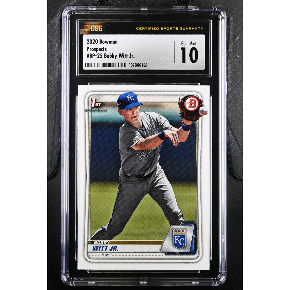 Bobby Witt Jr. 2020 Bowman Prospects #BP-25 RC (CSG 10) at PristineAuction.com