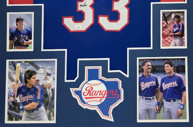 Jose Canseco Signed Custom Framed Jersey Inscribed "40/40" (JSA) at PristineAuction.com Jose Canseco Signed Custom Framed Jersey Inscribed "40/40" (JSA) at PristineAuction.com