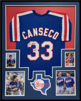 Jose Canseco Signed Custom Framed Jersey Inscribed "40/40" (JSA) at PristineAuction.com