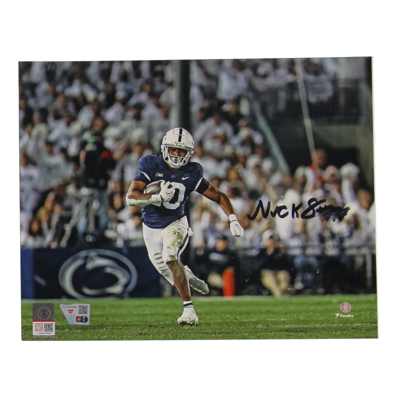 Nick Singleton Signed Nittany Lions 8x10 Photo (Fanatics) at PristineAuction.com Nick Singleton Signed Nittany Lions 8x10 Photo (Fanatics) at PristineAuction.com