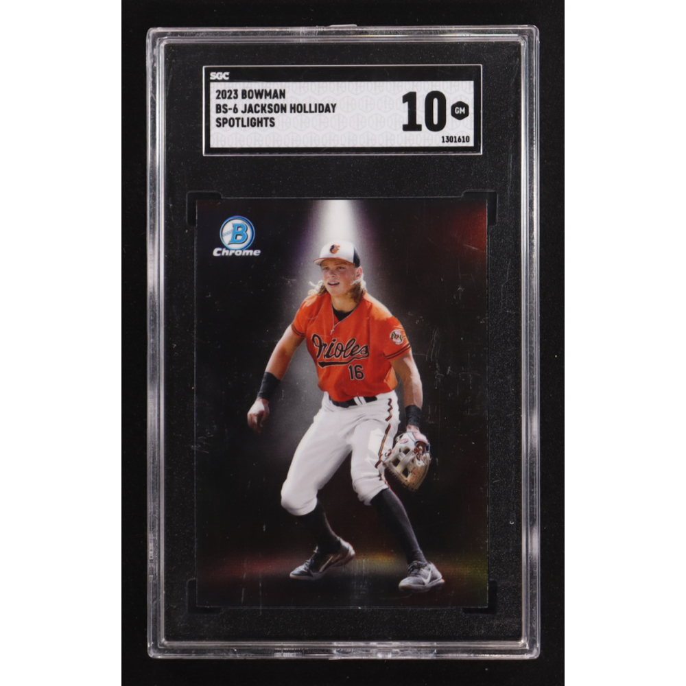 Jackson Holliday 2023 Bowman Chrome Spotlights #BS-6 RC (SGC 10) at PristineAuction.com