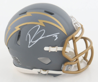 Derwin James Signed Chargers Slate Alternate Speed Mini Helmet (Beckett) at PristineAuction.com