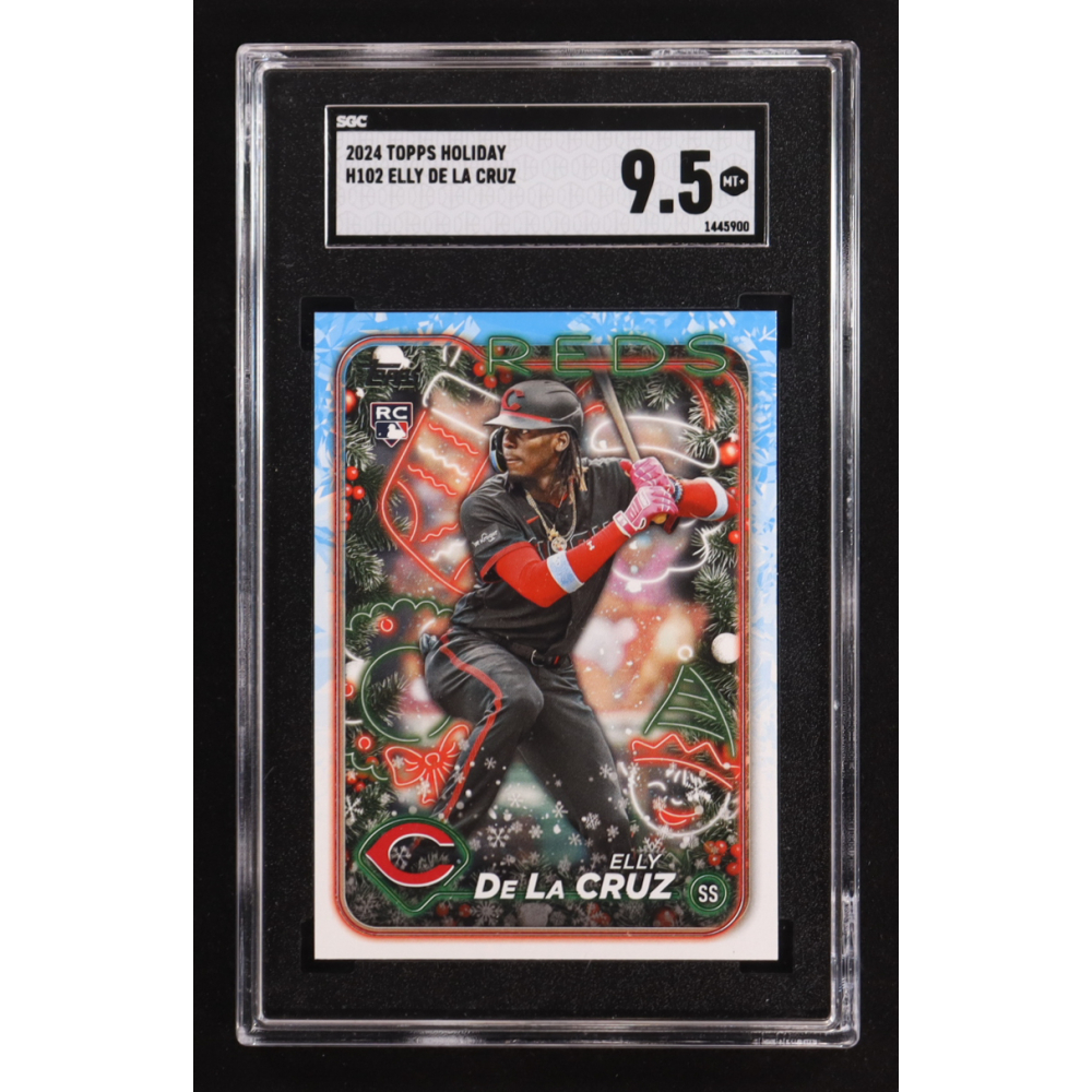 Elly De La Cruz 2024 Topps Holiday #H102 RC (SGC 9.5) at PristineAuction.com