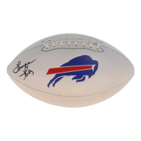 Thurman Thomas Signed Bills Logo Football (Fanatics) at PristineAuction.com