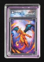 Cyberzard | 2025 The Case Hitmen Artist Proof CYBRZ-16 Gears #276 1/1 Art Card with Display Case & Collectible Coins at PristineAuction.com
