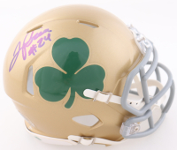 Jadarian Price Signed Notre Dame Fighting Irish Speed Mini Helmet (JSA) at PristineAuction.com