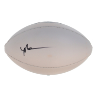 Malik Nabers Signed Giants 100th Anniversary Logo Football (Fanatics) at PristineAuction.com