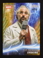 Dr. Abraham Erskine 2025 Topps Chrome Marvel Studios Gold Wave Refractors #23 #3/50 at PristineAuction.com
